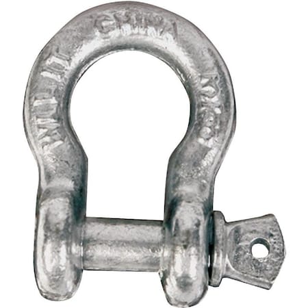 Anchor Shackle, 13,000 Lb Working Load, Steel, Galvanized